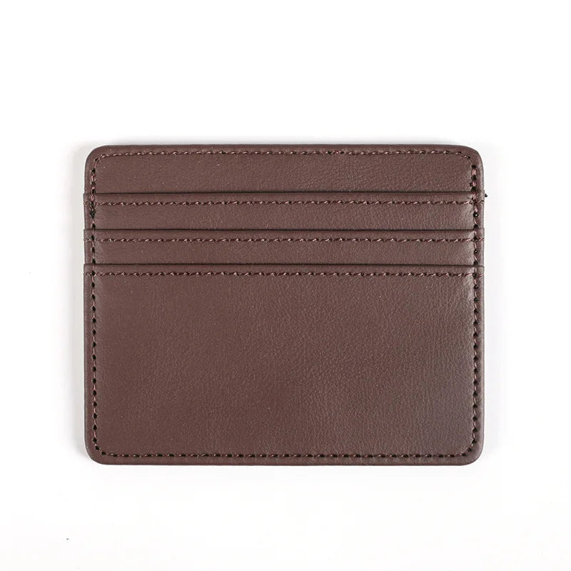 Slim PU Leather Card Holder
