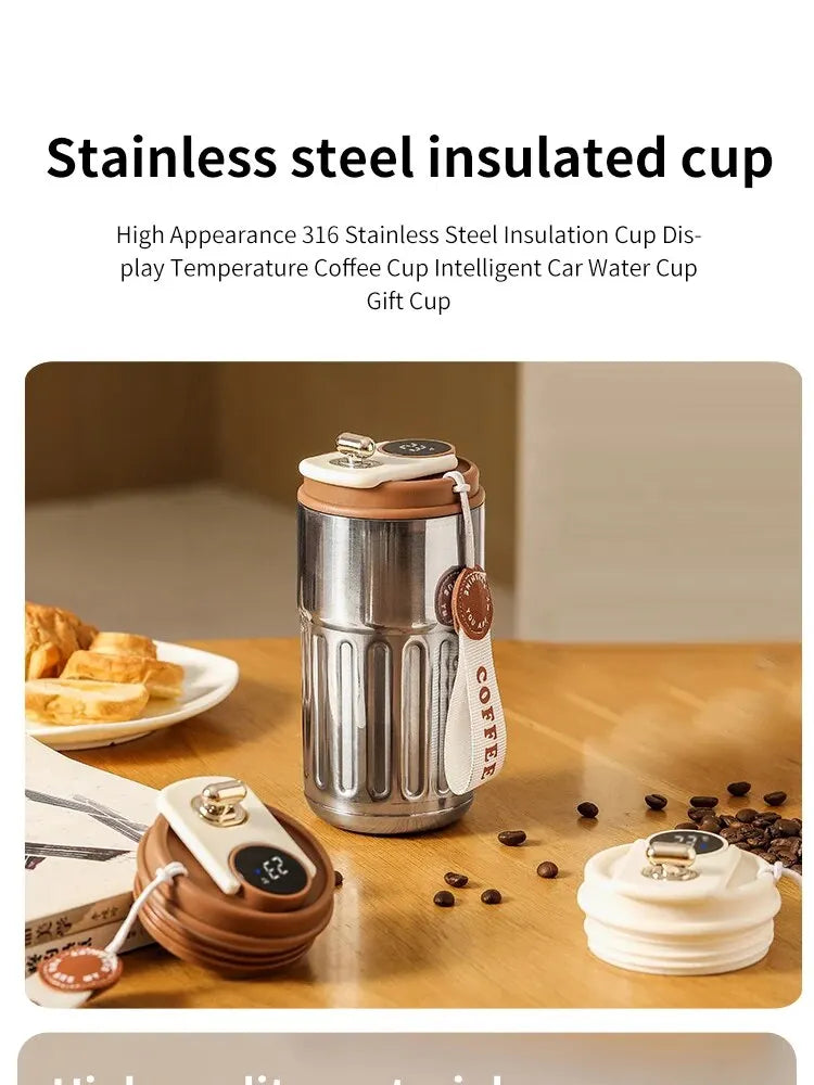 Smart Stainless Steel Temperature Cup