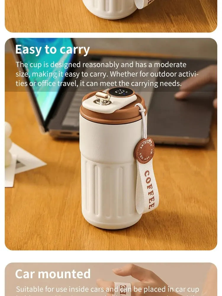 Smart Stainless Steel Temperature Cup