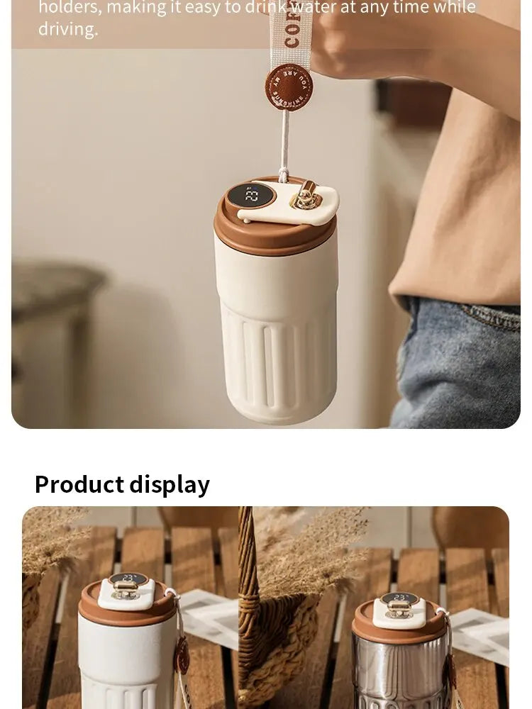 Smart Stainless Steel Temperature Cup