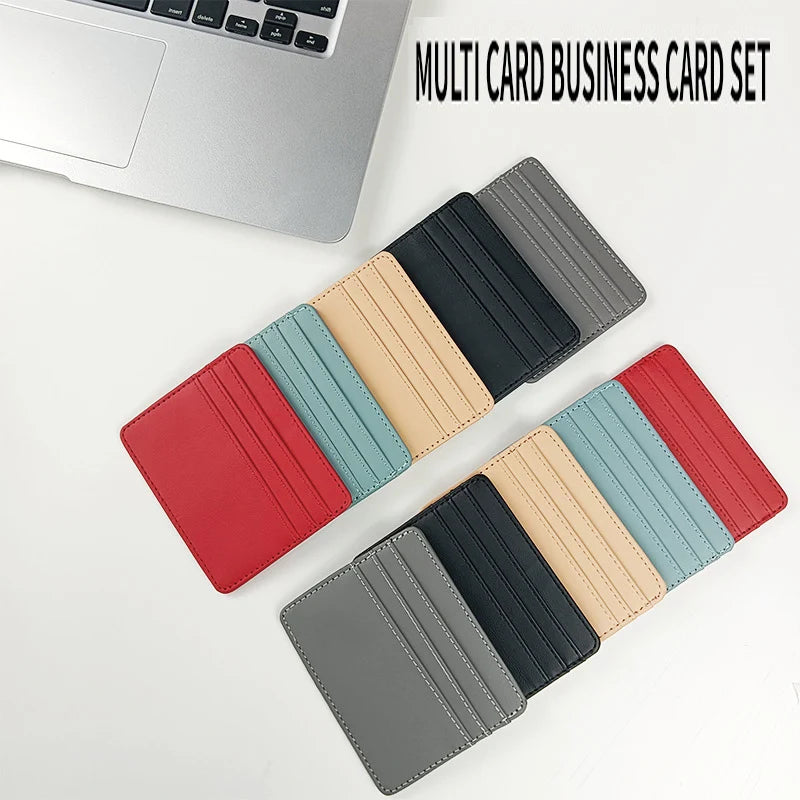 Slim PU Leather Card Holder