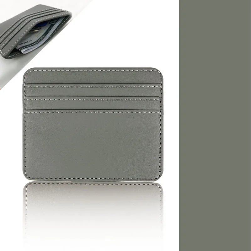 Slim PU Leather Card Holder