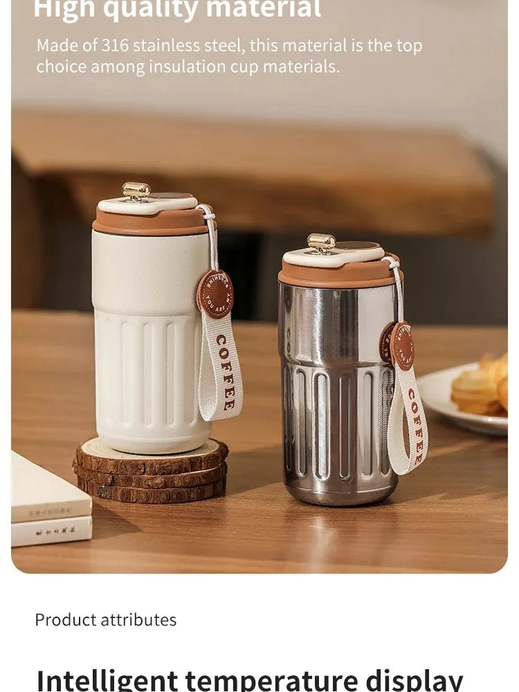Smart Stainless Steel Temperature Cup