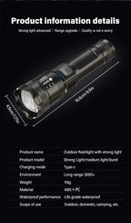 2000LM Tactical LED Flashlight
