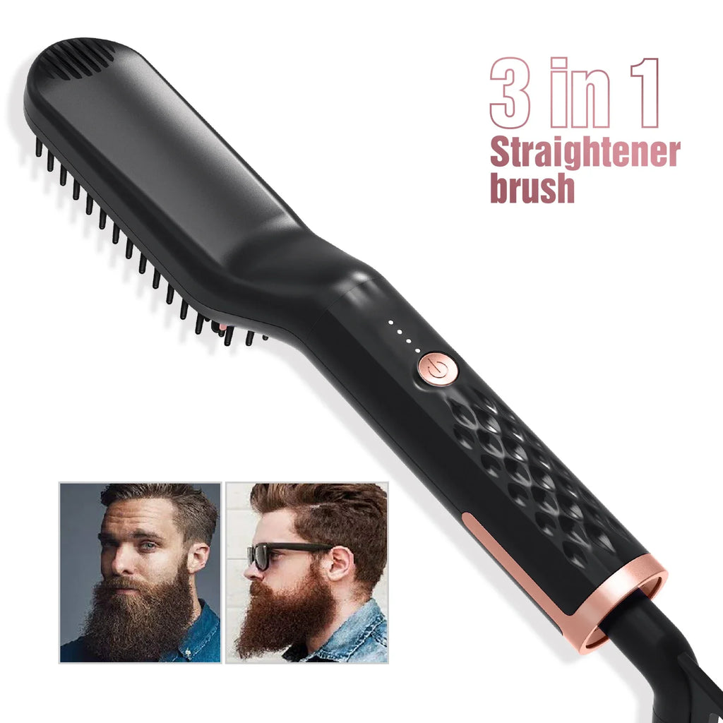 Electric Beard Straightener Brush