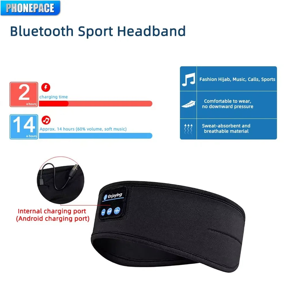 HOMEFISH Wireless Headband Earphones