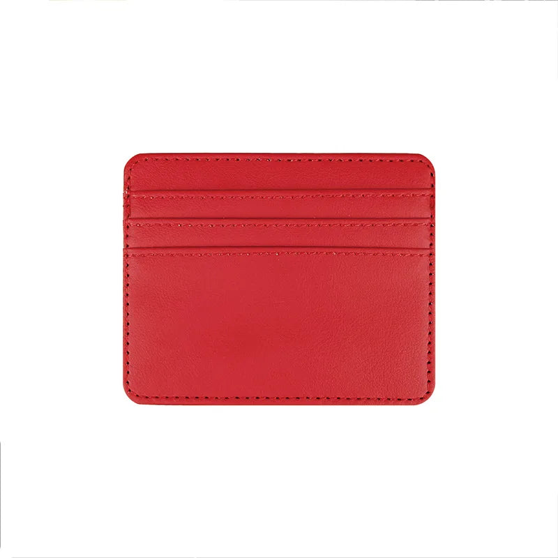 Slim PU Leather Card Holder