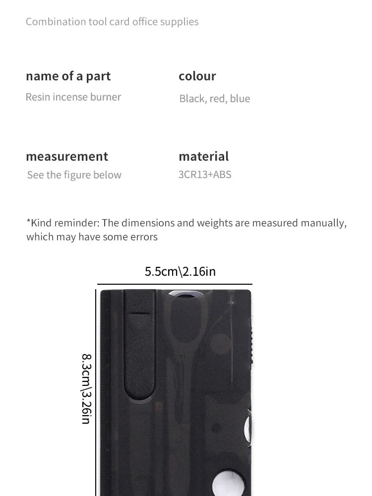Multi-Tool Survival Card