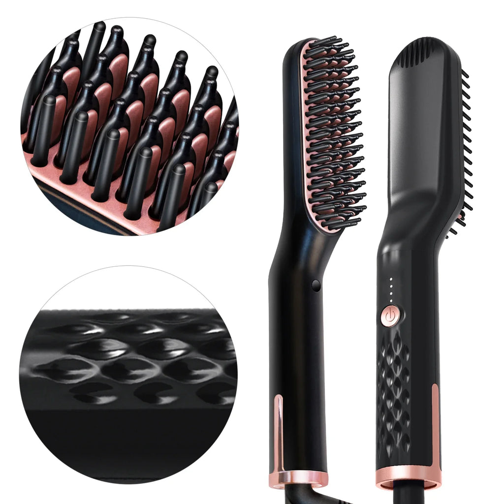 Electric Beard Straightener Brush