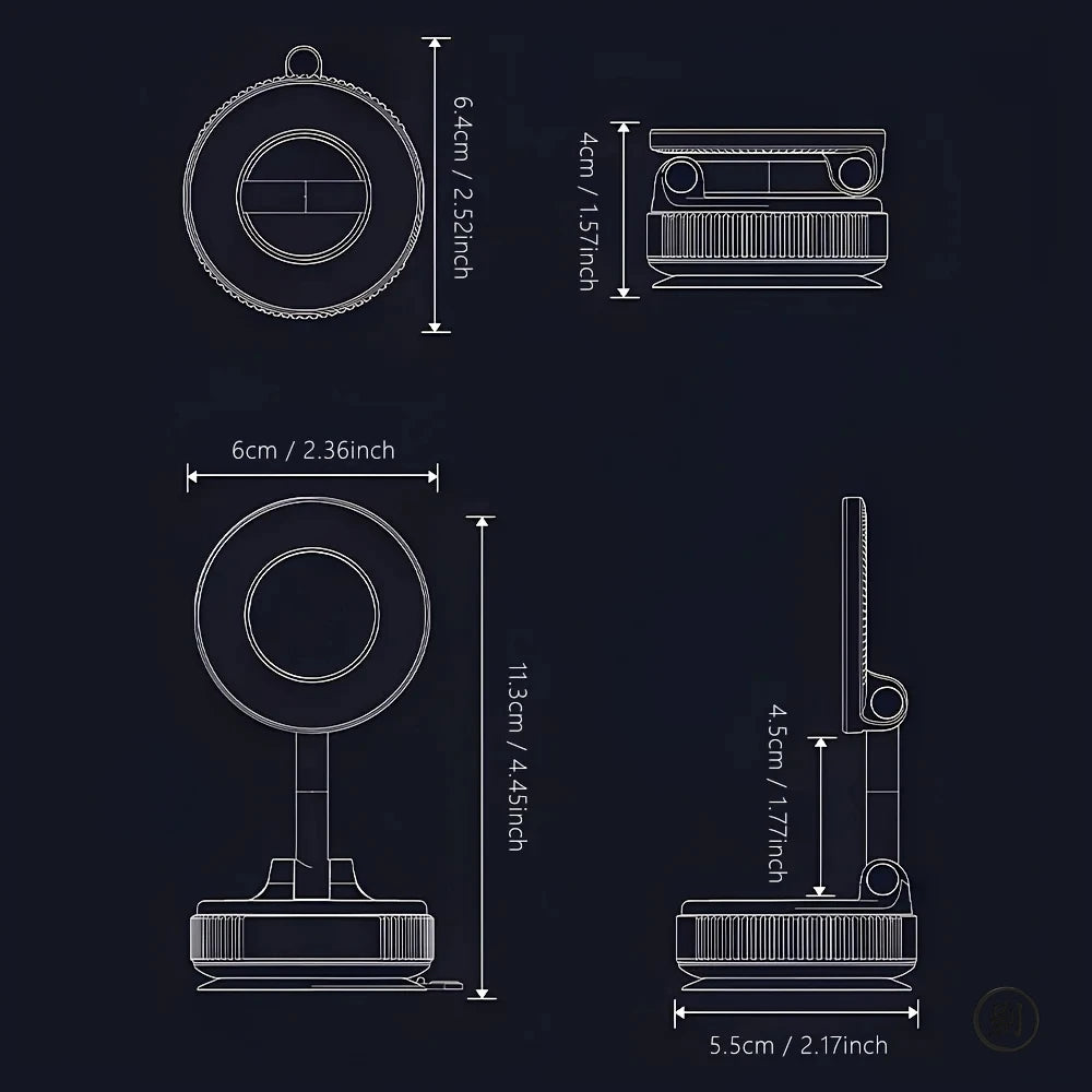 360° Magnetic Car Phone Holder