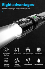 2000LM Tactical LED Flashlight