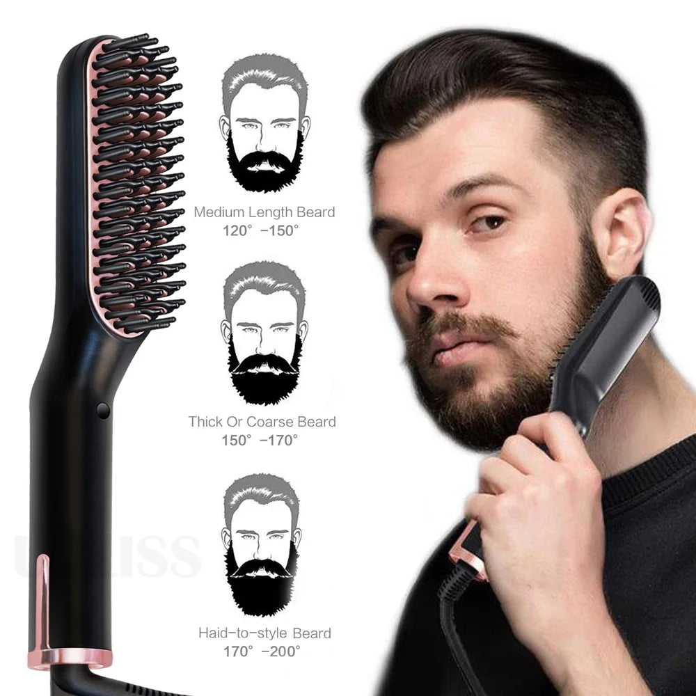 Electric Beard Straightener Brush
