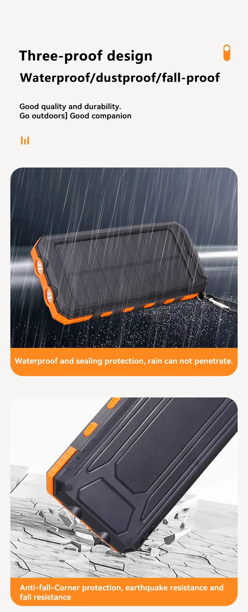 Lenovo 50000mAh Solar Power Bank