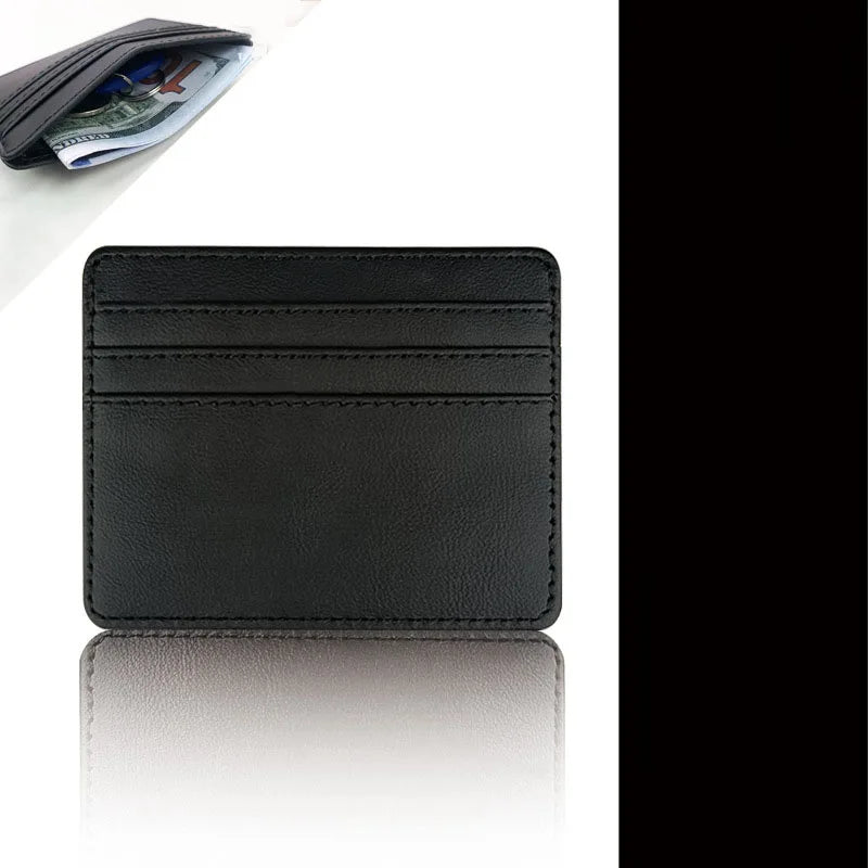 Slim PU Leather Card Holder