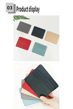 Slim PU Leather Card Holder